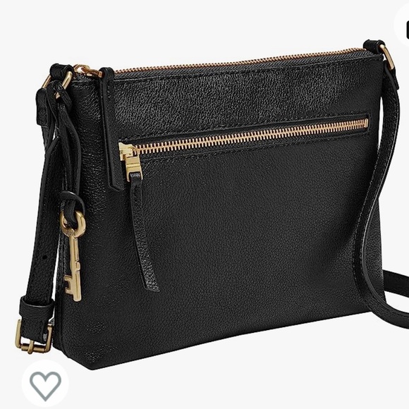 Nwt fossil small black Fiona crossbody - Picture 2 of 3